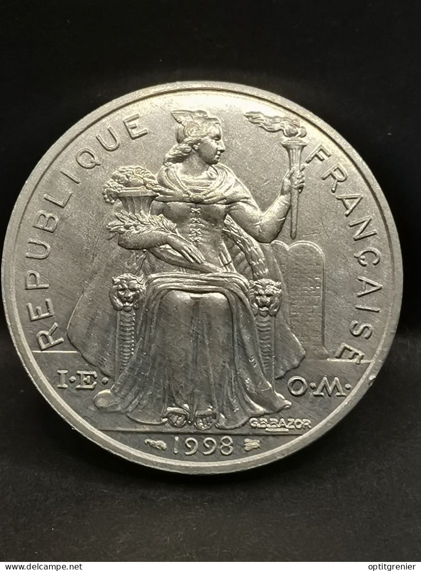 5 FRANCS IEOM 1998 POLYNESIE FRANCAISE - Polinesia Francesa