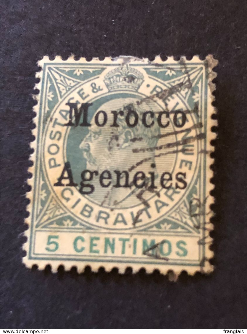 Morocco Agencies  SG 17  5 Centimos Green - Bureaux Au Maroc / Tanger (...-1958)