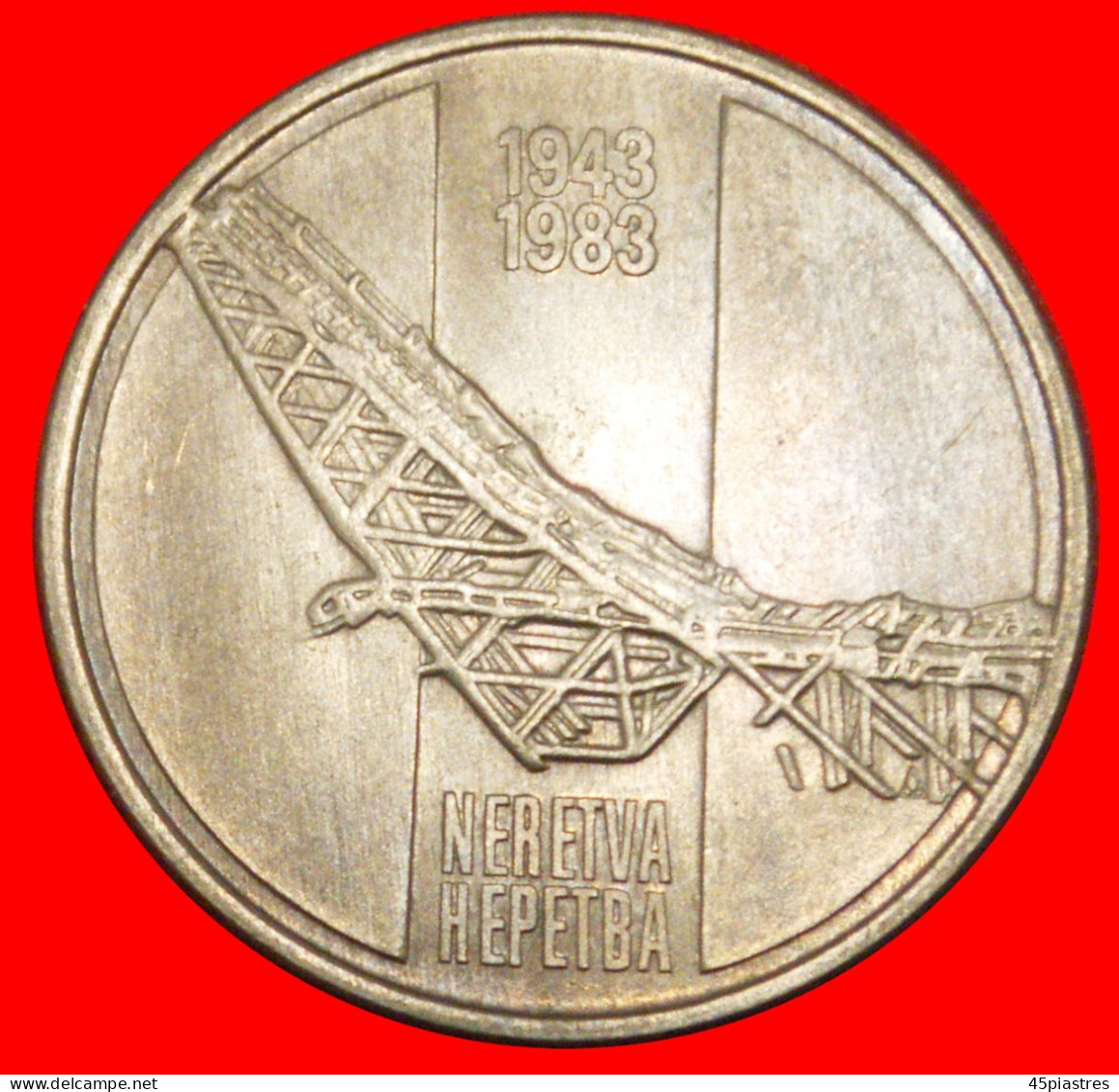 * COMMUNIST STAR: YUGOSLAVIA  10 DINARS 1943-1983 UNC! · LOW START ·  NO RESERVE! - Yugoslavia