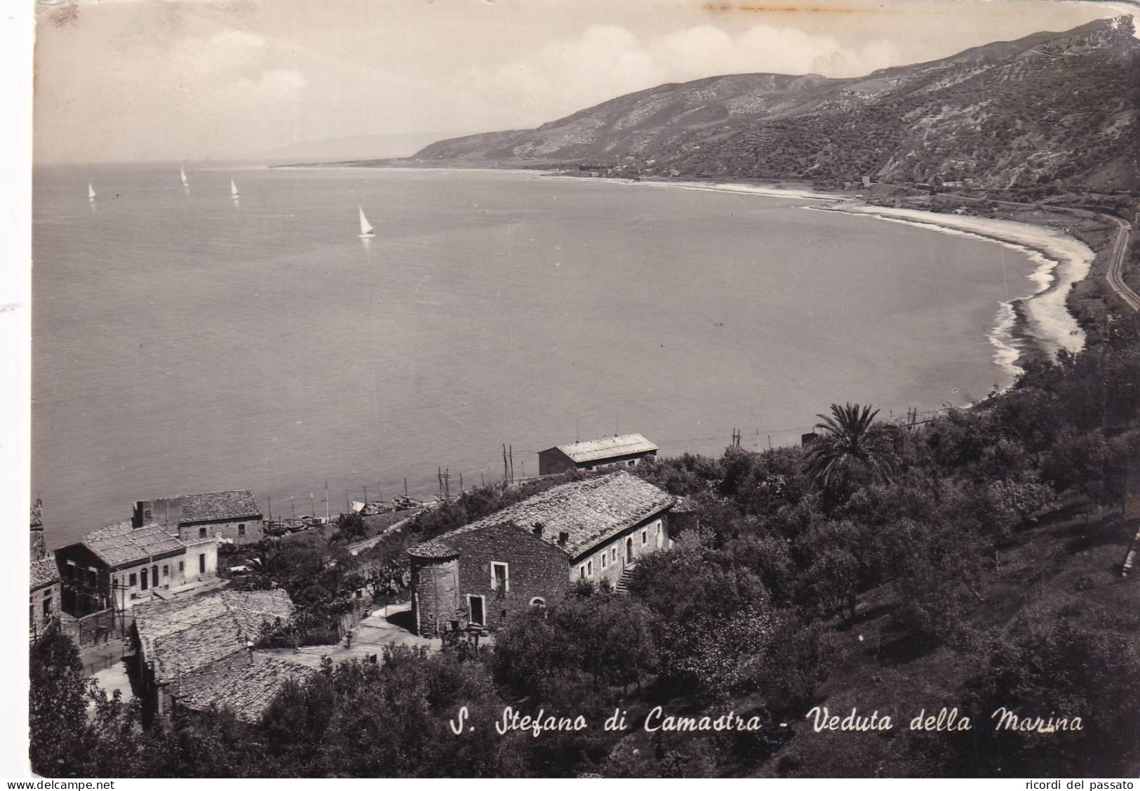 Cartolina Santo Stefano Di Camastra ( Messina ) Veduta Della Marina - Bagheria