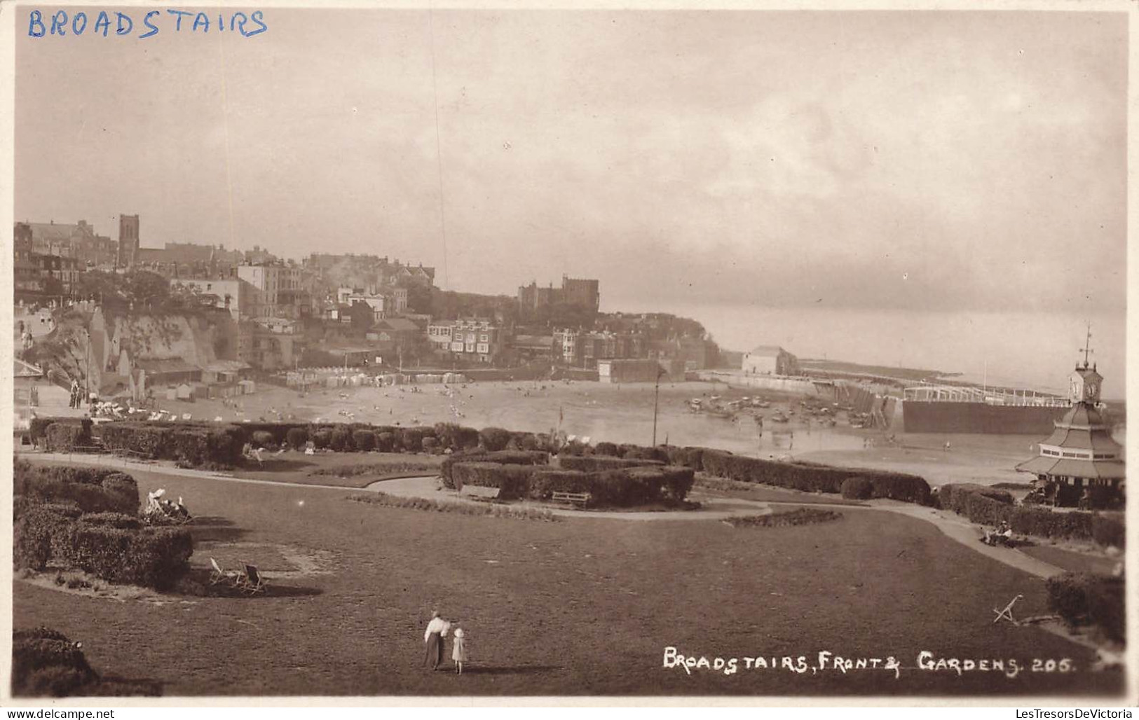 ROYAUME UNI - Angleterre - Broadstairs - Front - Gardens - Beach - Carte Postale Ancienne - Autres & Non Classés