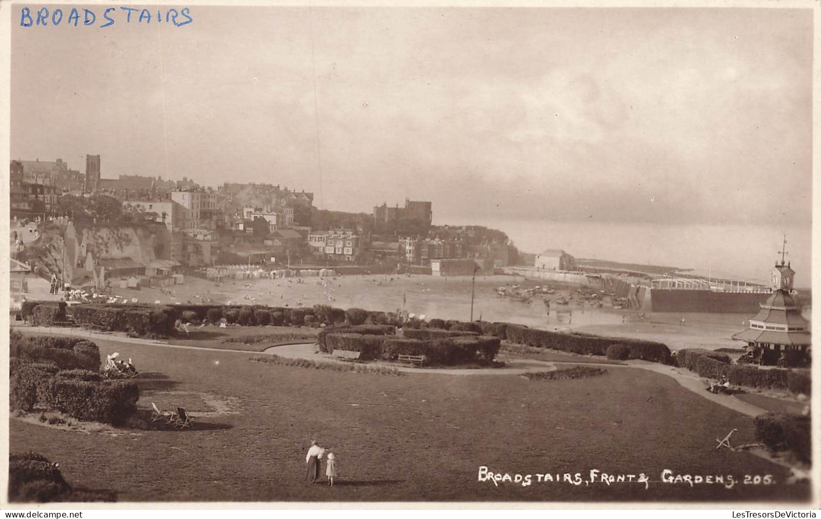 ROYAUME UNI - Angleterre - Broadstairs - Front - Gardens - Beach - Carte Postale Ancienne - Otros & Sin Clasificación