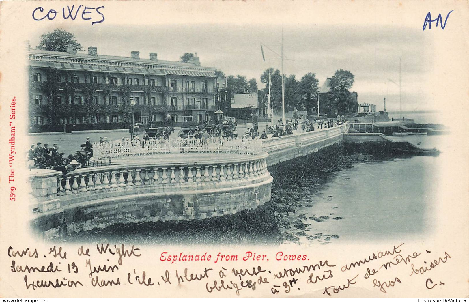 ROYAUME UNI - Angleterre - Cowes - Esplanade From Pier - Carte Postale Ancienne - Cowes