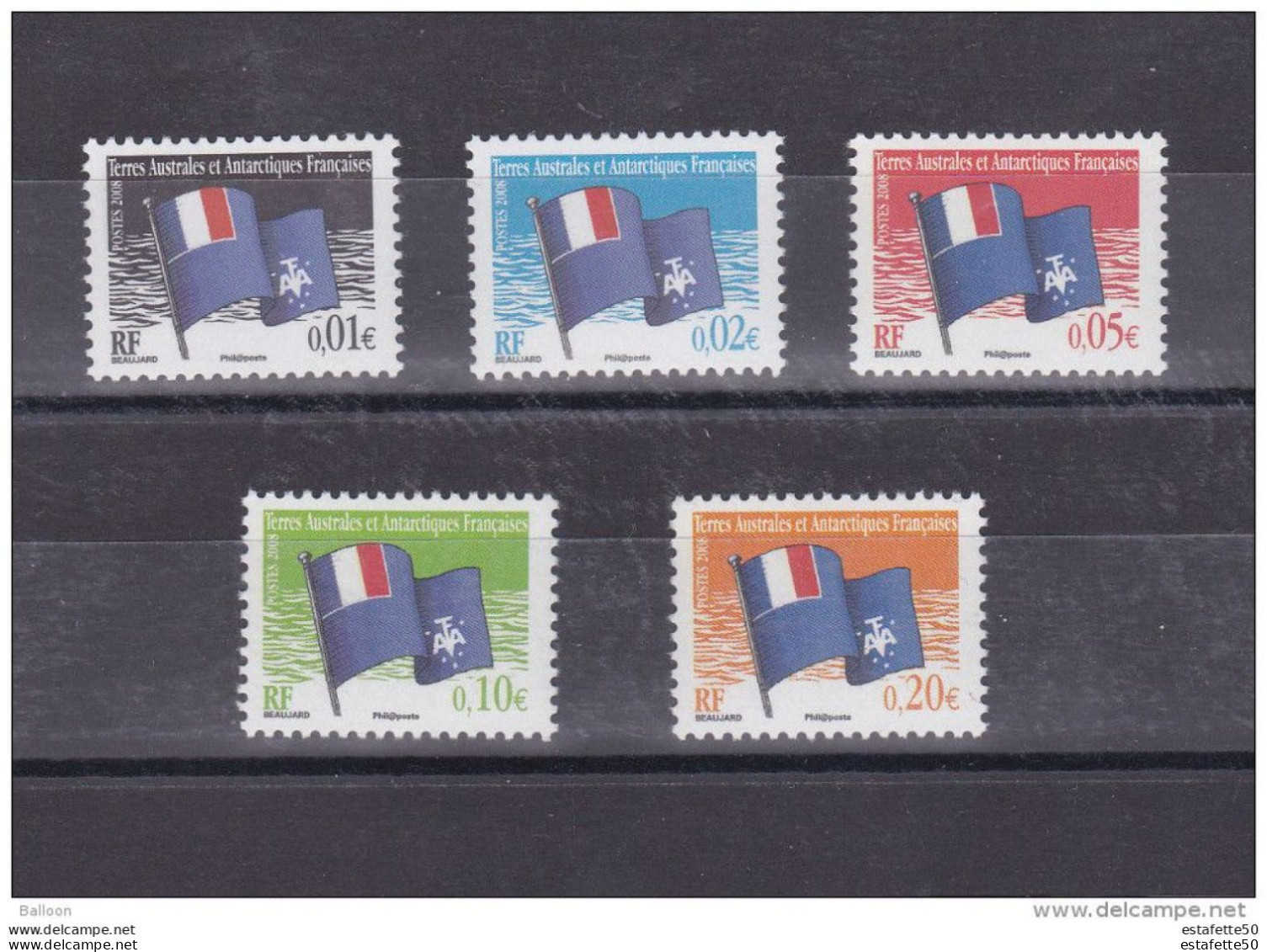 TAAF; FSAT ;2008; TP N° 494 à 498;série Complète; NEUFS**;MNH - Années Complètes