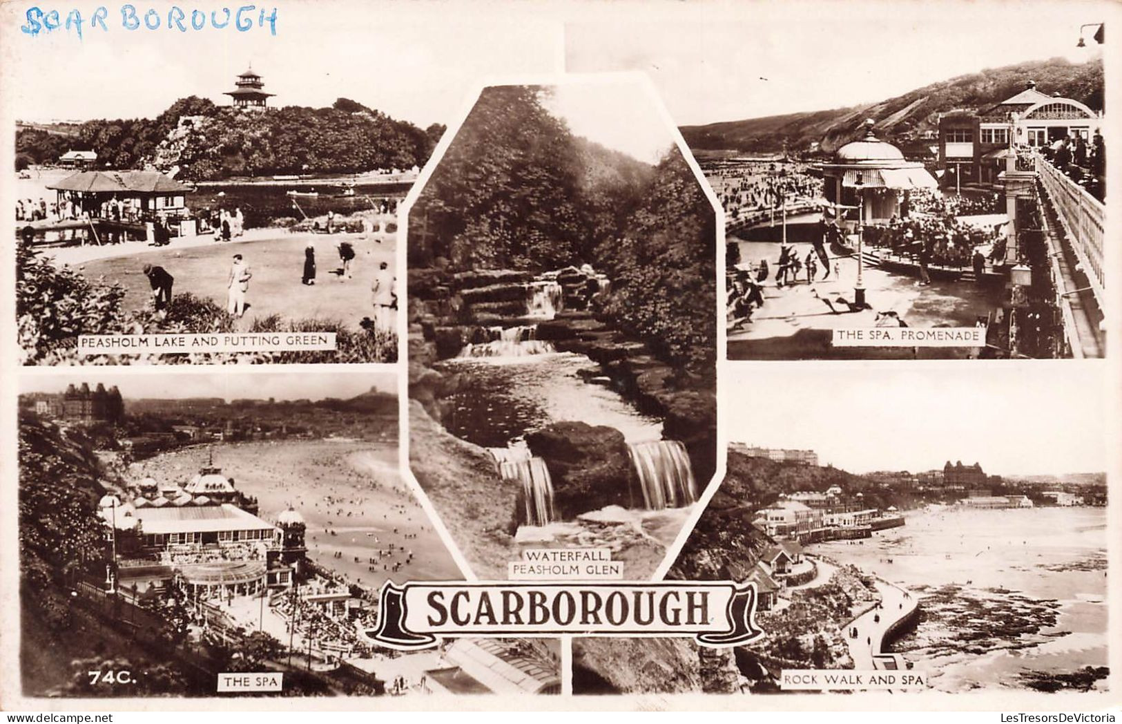 ROYAUME UNI - Angleterre - Scarborough - Multivues - Carte Postale Ancienne - Scarborough