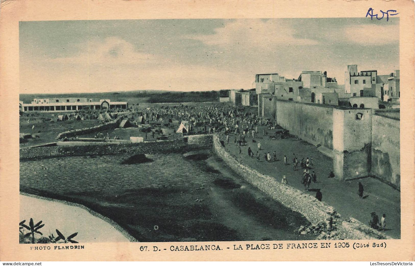 MAROC - Casablanca - La Place De France En 1905 (Côté Sud) - Carte Postale Ancienne - Casablanca