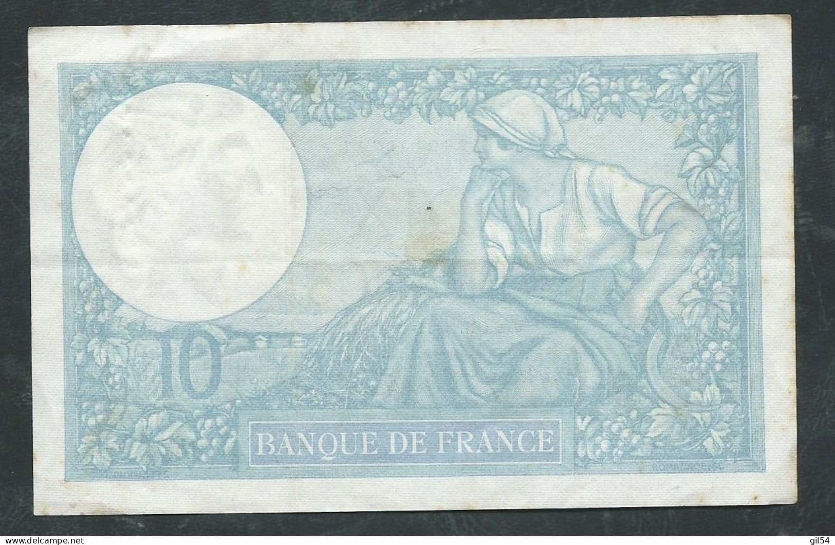 France  Billet 10 Francs Minerve  - 14/11/1940 - 777 A.79525 -  LAURA 14402 - 10 F 1916-1942 ''Minerve''