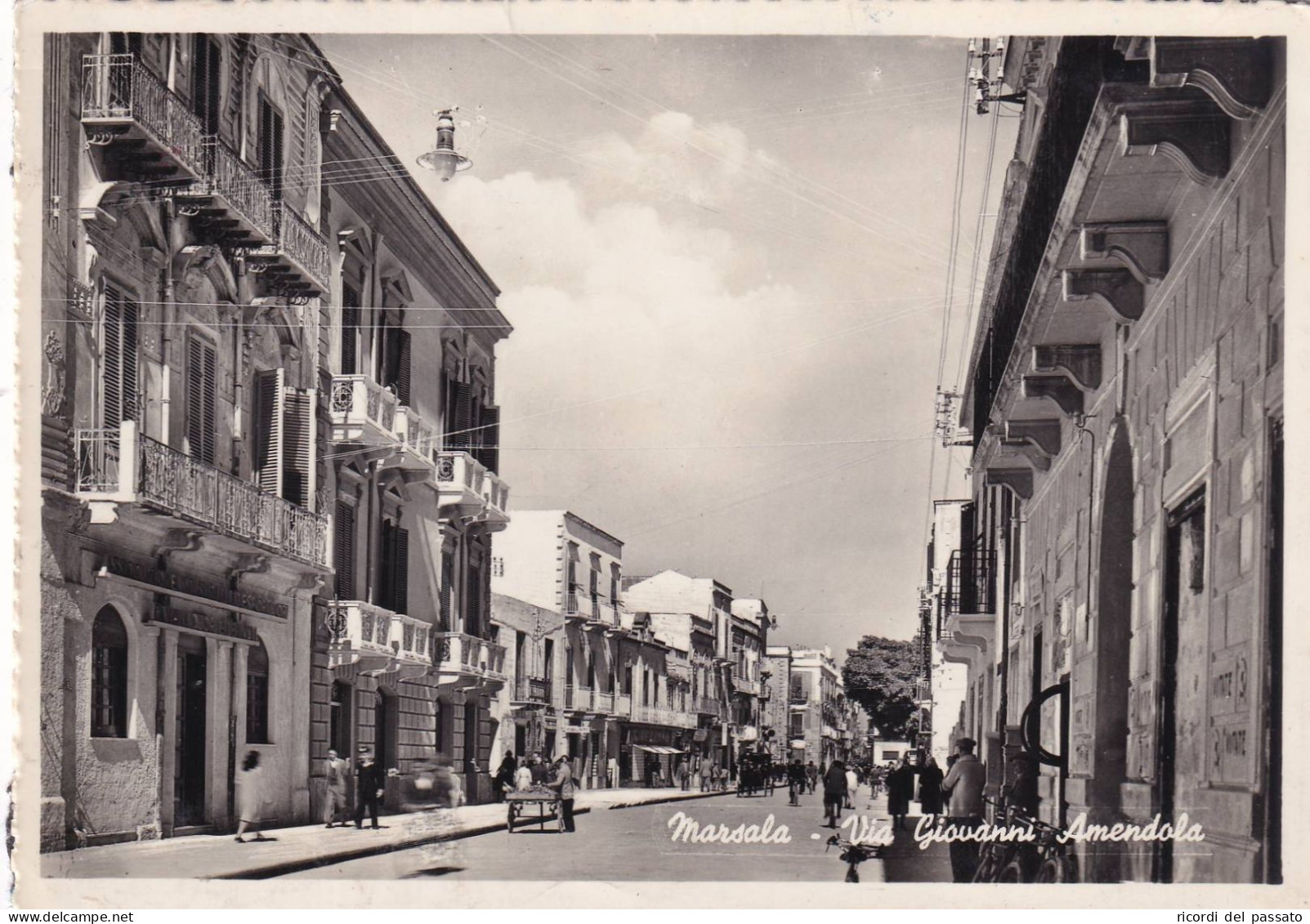 Cartolina Marsala - Via Giovanni Amendola - Marsala