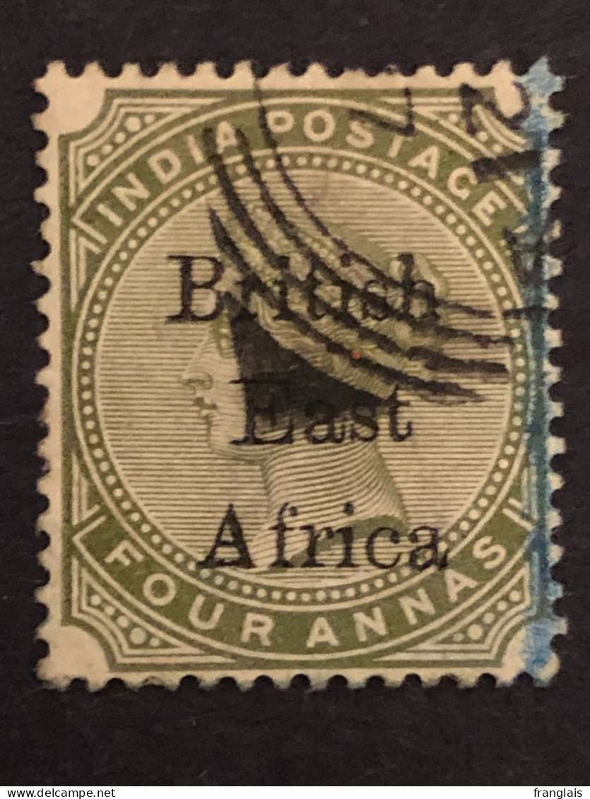 British East Africa  SG 55  4 Annas Green FU   CV £48 - British East Africa