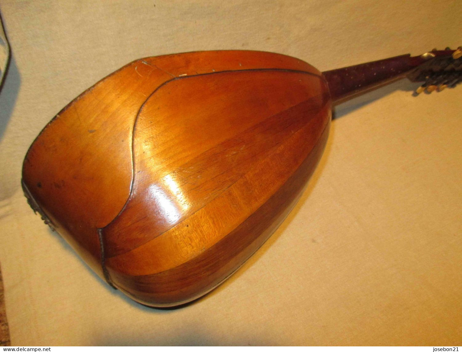 Ancien Instrument De Musique Luth Mandoline Fin XIX ème - Instrumentos De Música