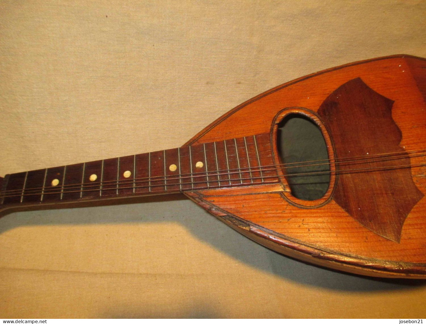 ancien instrument de musique luth mandoline fin XIX ème