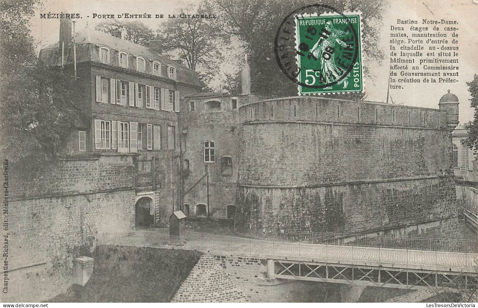 FRANCE - Mézières - Porte D'entrée De La Citadelle - Carte Postale Ancienne - Charleville