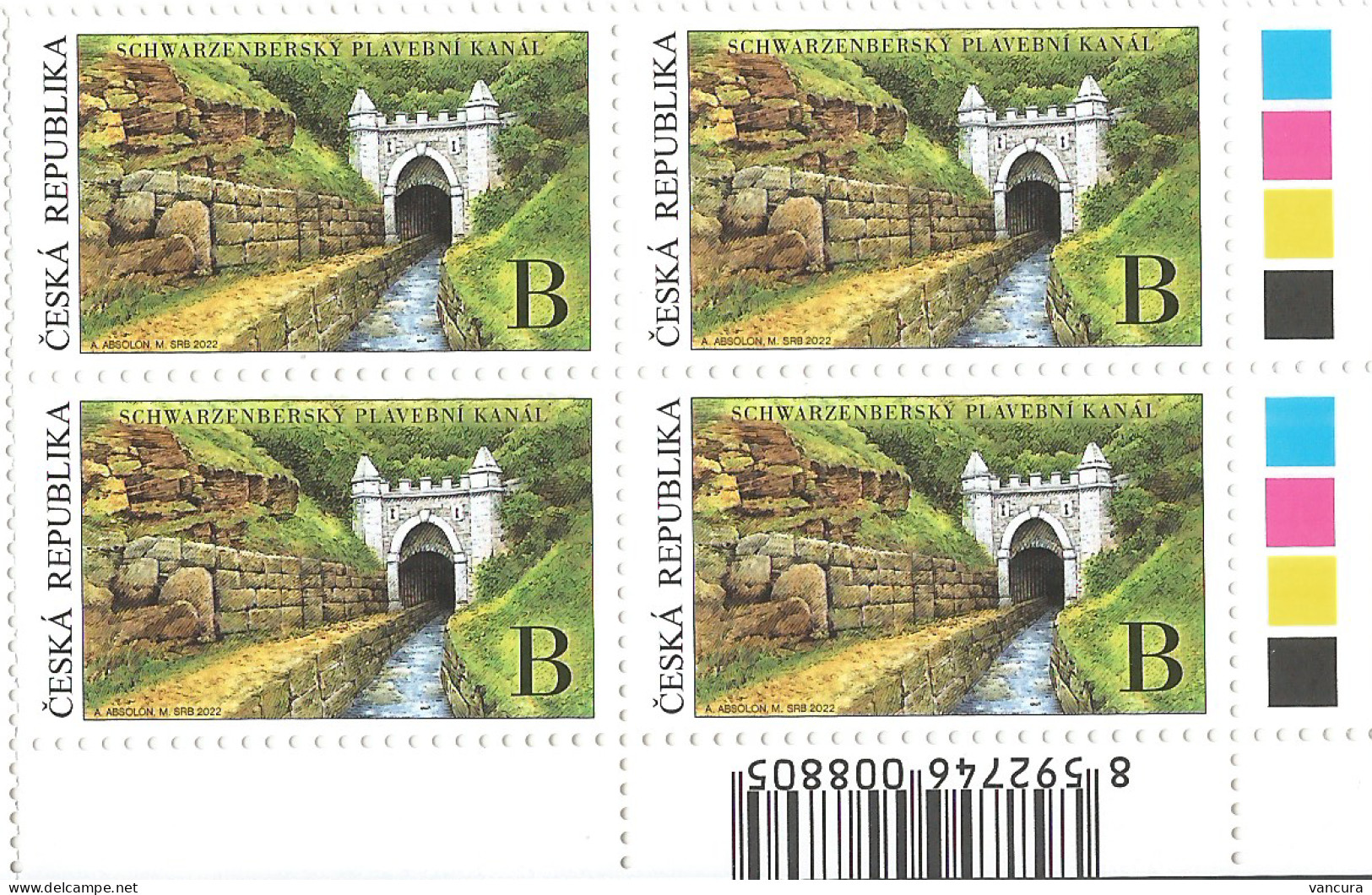 ** 1156 Czech Republic Schwarzenberg Canal  2022 - Unused Stamps