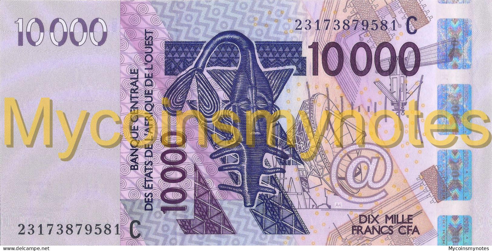 WEST AFRICAN STATES, BURKINA FASO, 10000, 2023, Code C, (Not Yet In Catalog), New Signature, UNC - Estados De Africa Occidental