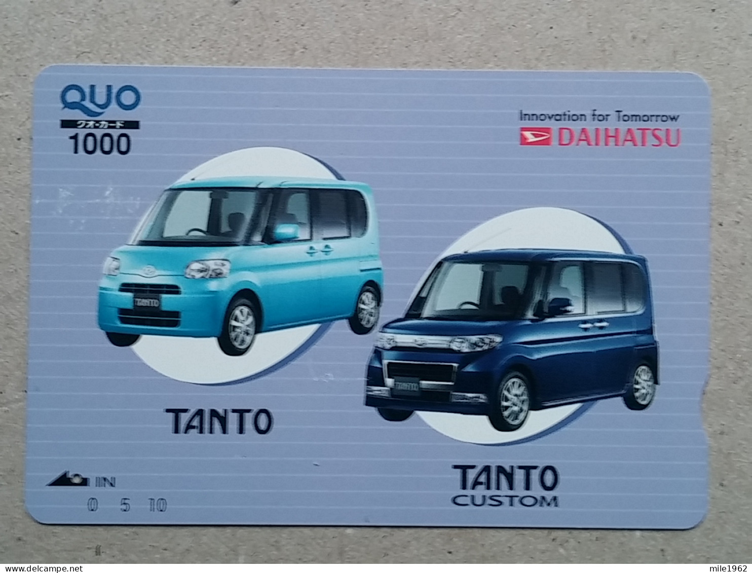 T-201- JAPAN, Japon, Nipon, Carte Prepayee, Prepaid Card, Auto, Daihatsu - Coches