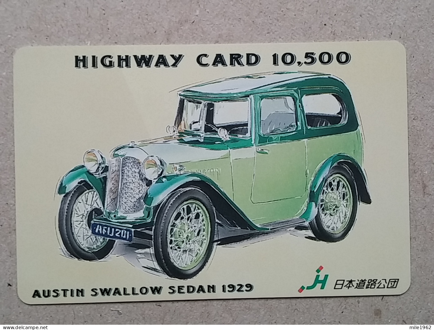 T-202- JAPAN, Japon, Nipon, Carte Prepayee, Prepaid Card, Auto AUSTIN - Coches