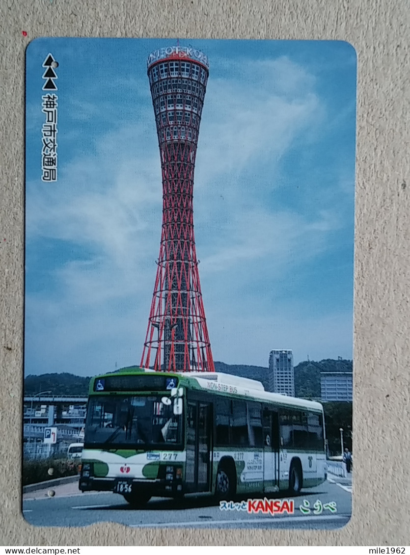 T-539- JAPAN, Japon, Nipon, Carte Prepayee, Prepaid Card, BUS, AUTOBUS - Voitures