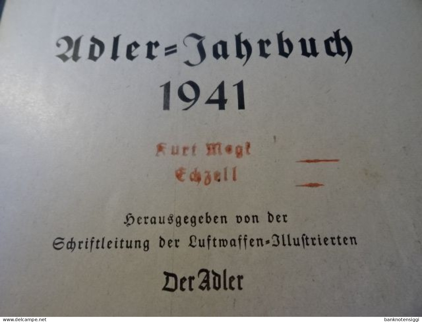 1 Buch  Adler-Jahrbuch 1941 - Aviation