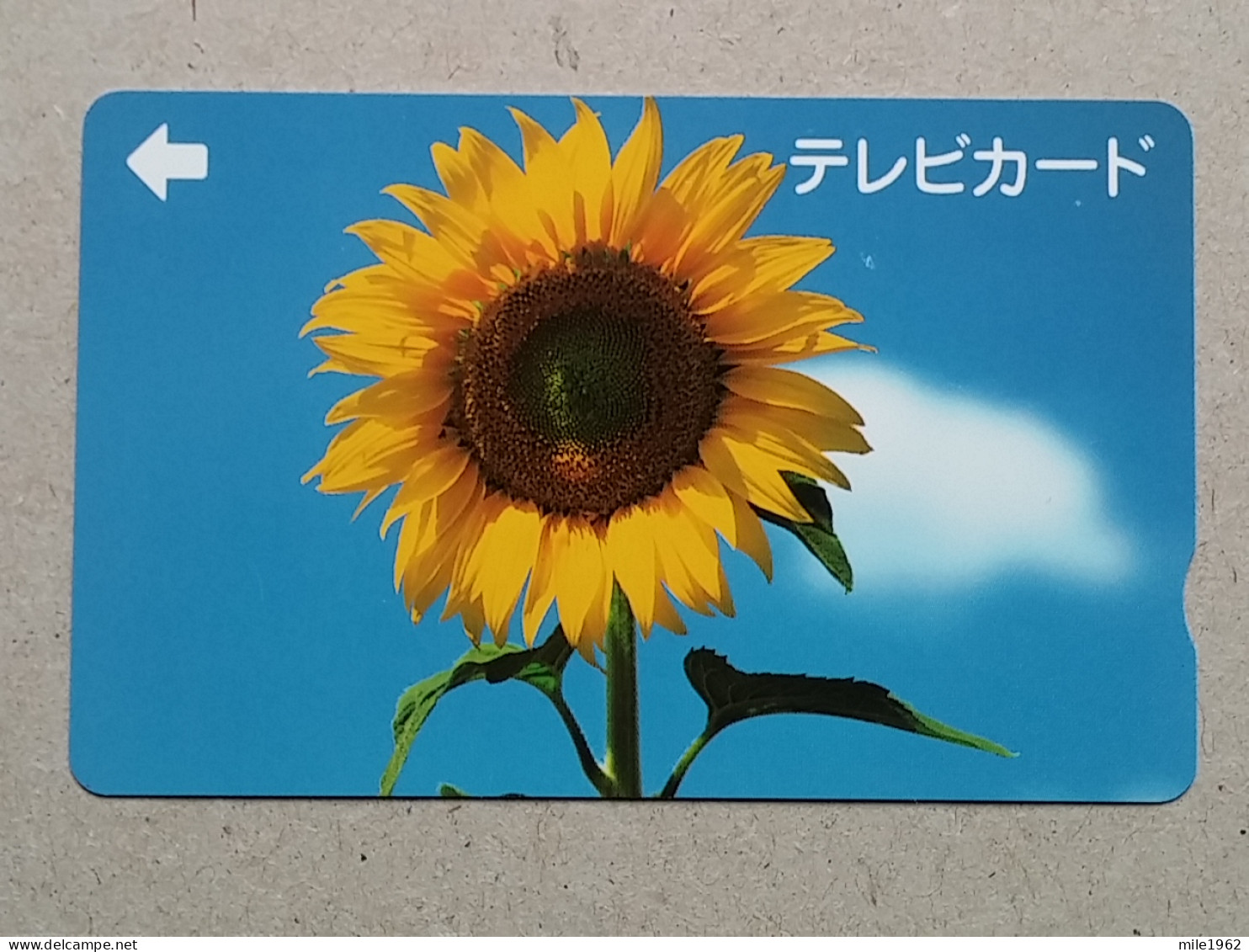 T-555- JAPAN, Japon, Nipon, Carte Prepayee, Prepaid Card, SUNFLOWER - Otros & Sin Clasificación