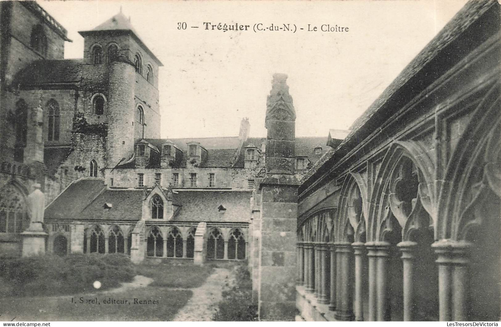 FRANCE - Tréguier - Le Cloître - Carte Postale Ancienne - Tréguier