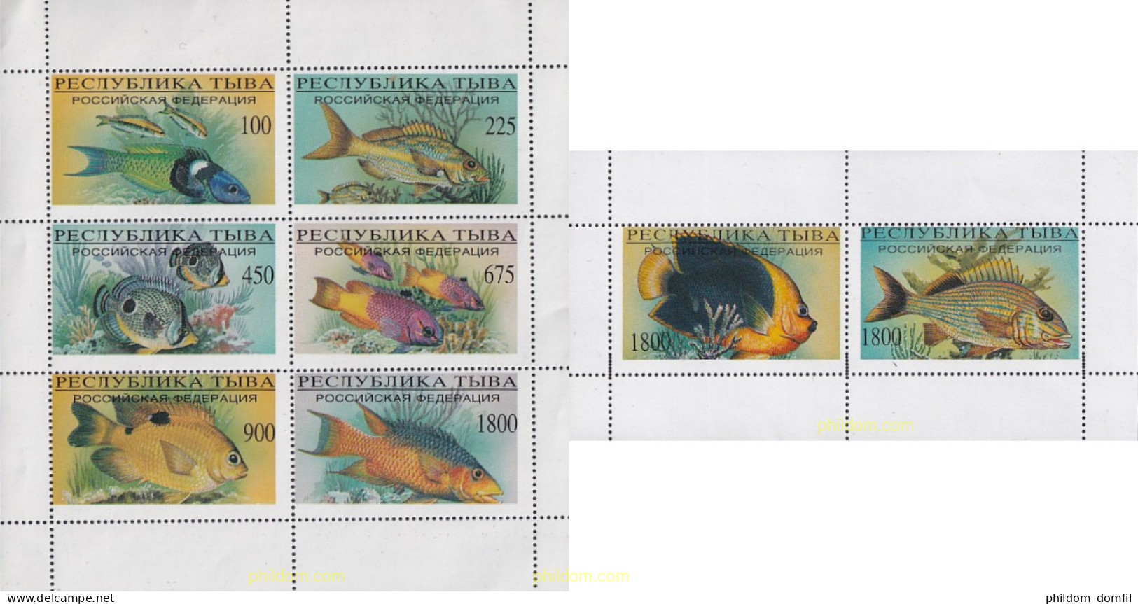 721799 MNH TUVA 1996 PECES - Touva