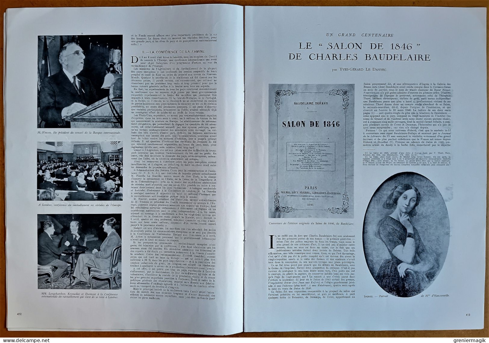 France Illustration N°29 20/04/1946 Lyon/Pourquoi...Allemagne Bombe Atomique (Rjukan)/Ile Du Diable/ONU/Blum Aux USA - General Issues