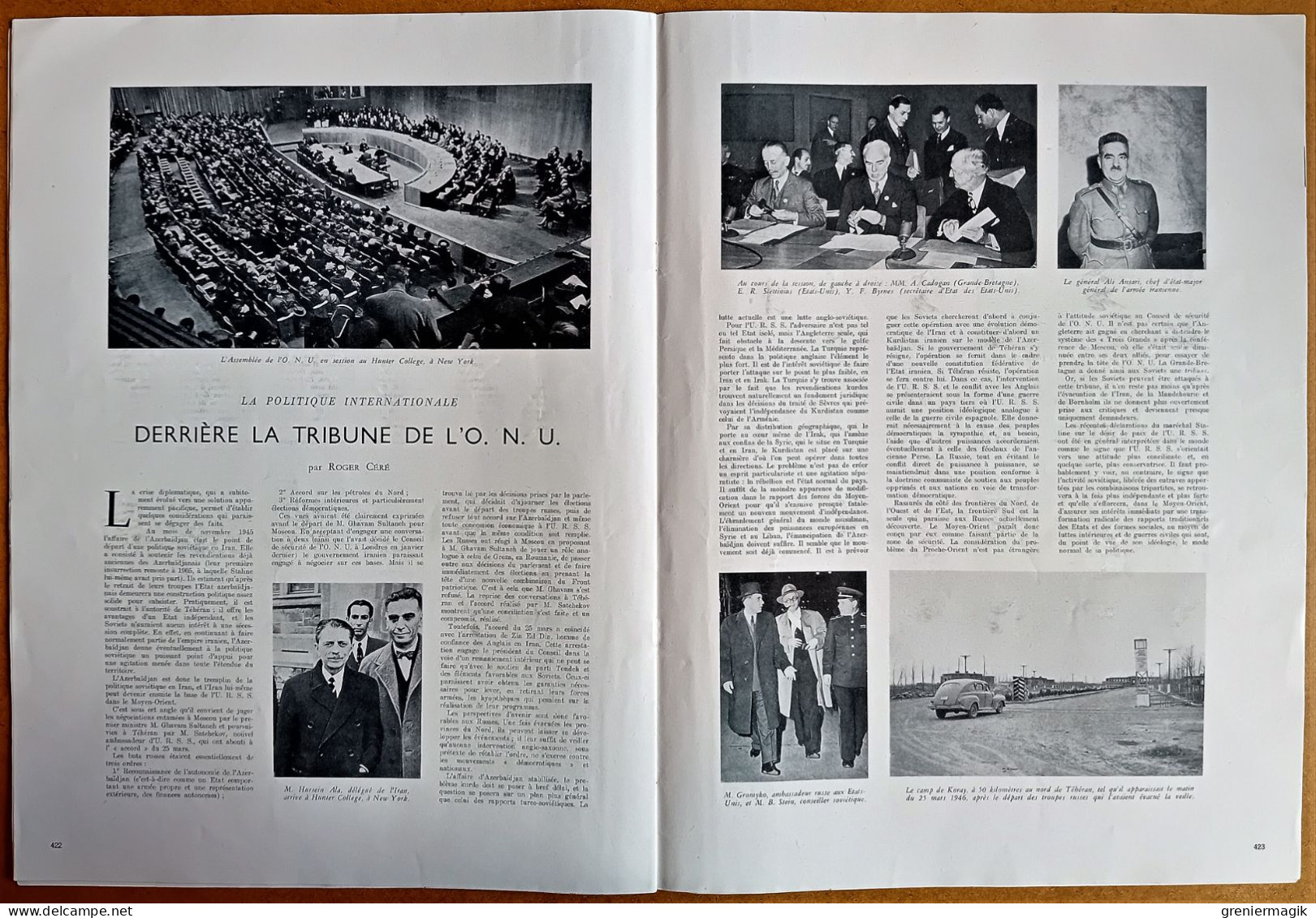 France Illustration N°29 20/04/1946 Lyon/Pourquoi...Allemagne bombe atomique (Rjukan)/Ile du Diable/ONU/Blum aux USA
