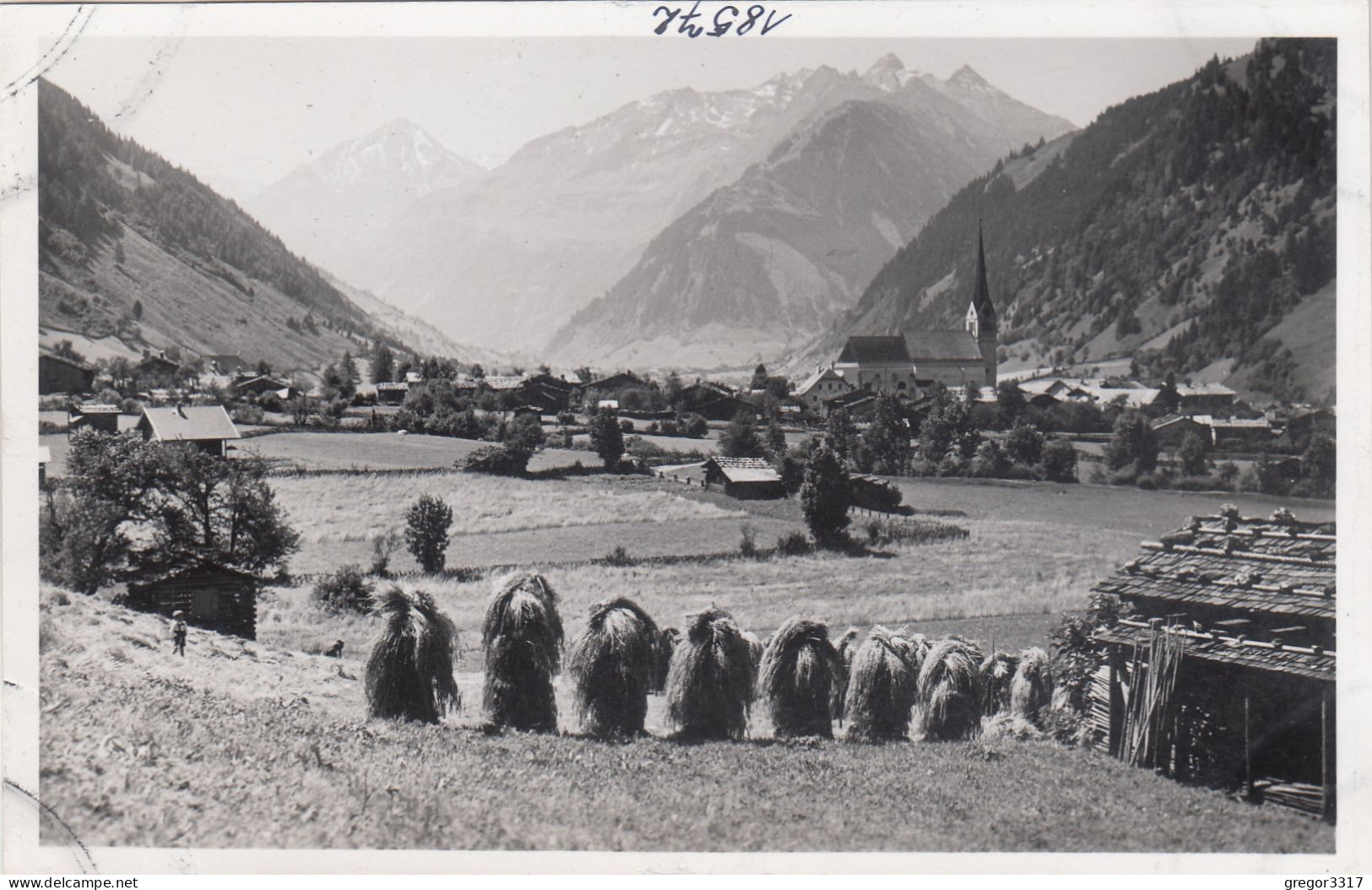 E2847) RAURIS - G. Sonnblick .- Holzhütte U. Kind Im Gras Im Vordergrund ALT! - Rauris