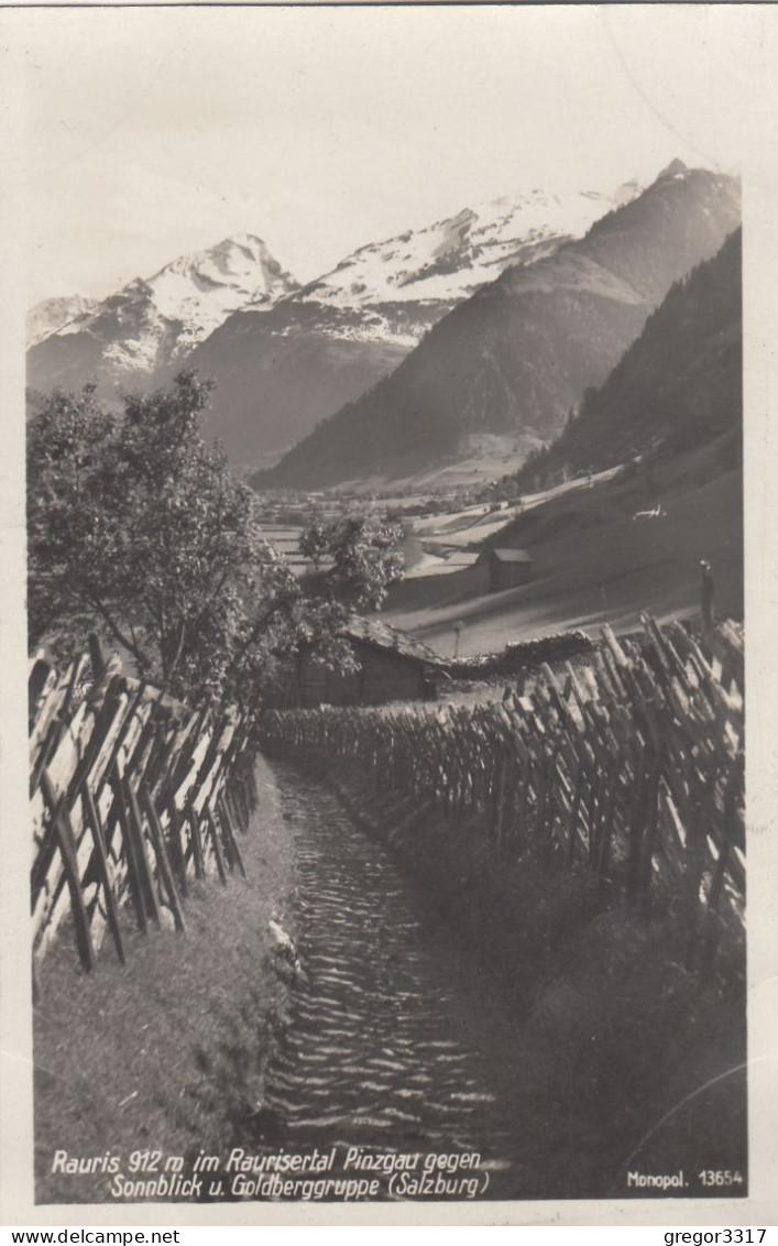 E2850) RAURIS - Rauerisertal Pinzgau - Sonnblick U. Goldberggruppe - Salzburg - Weg Zwischzen Zäunen - Alte FOTO AK - Rauris