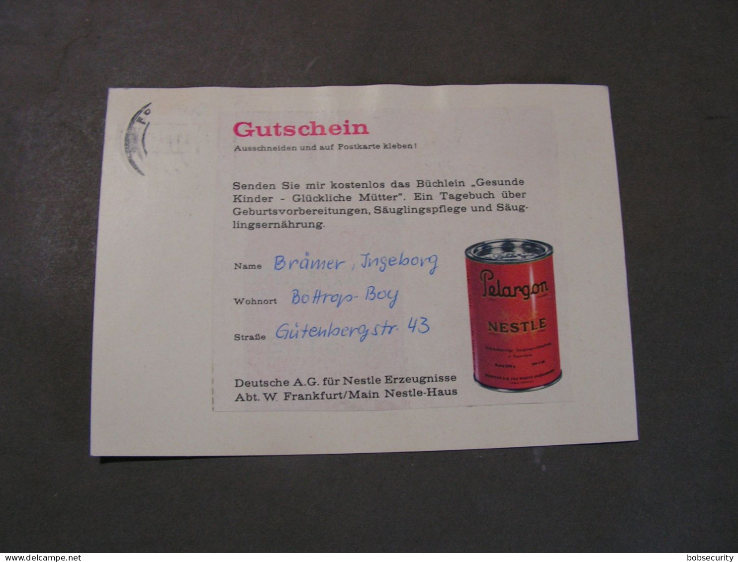 BRD Bildkarte  ,  Gelsenkirchen 1961 - Cartes Postales - Oblitérées