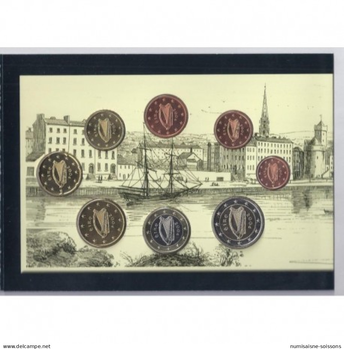 IRLANDE - COFFRET EURO BRILLANT UNIVERSEL  2004 - 8 PIECES (3.88 Euros) - Ierland