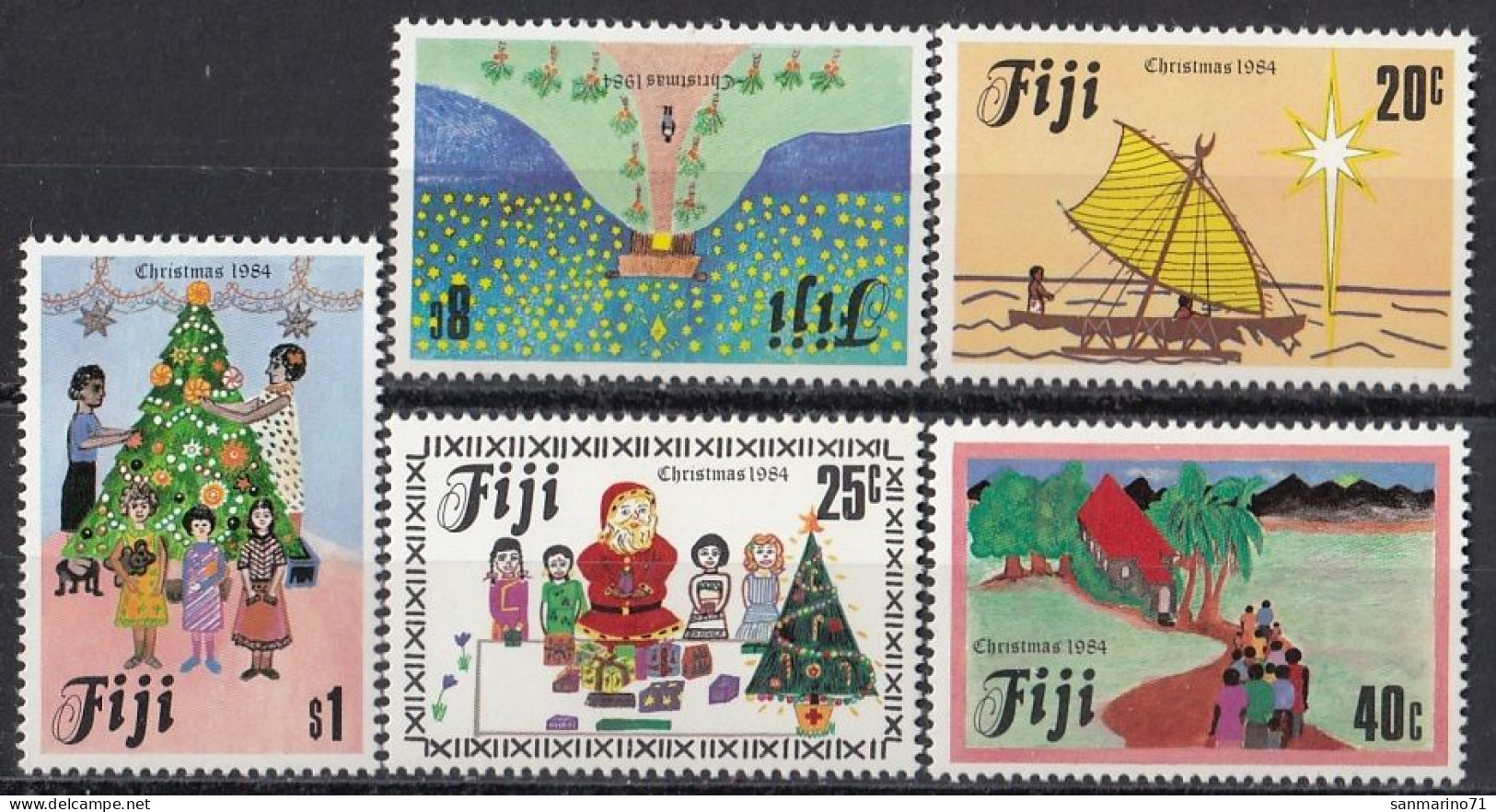 FIJI 512-516,unused,Christmas 1984 (**) - Fidji (1970-...)