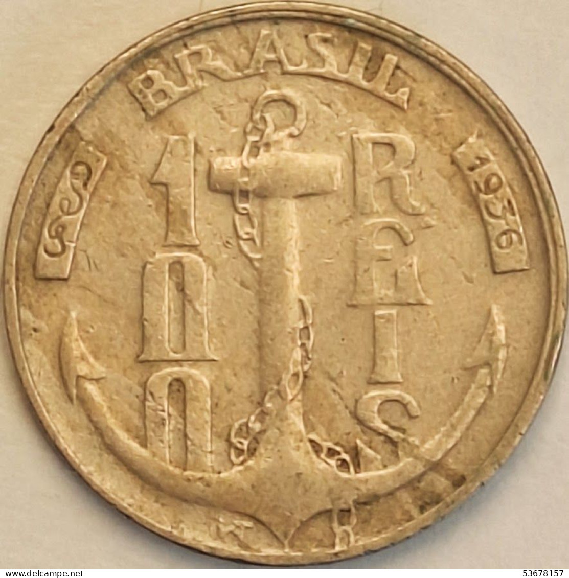 Brazil - 100 Reis 1936, KM# 536 (#3244) - Brésil