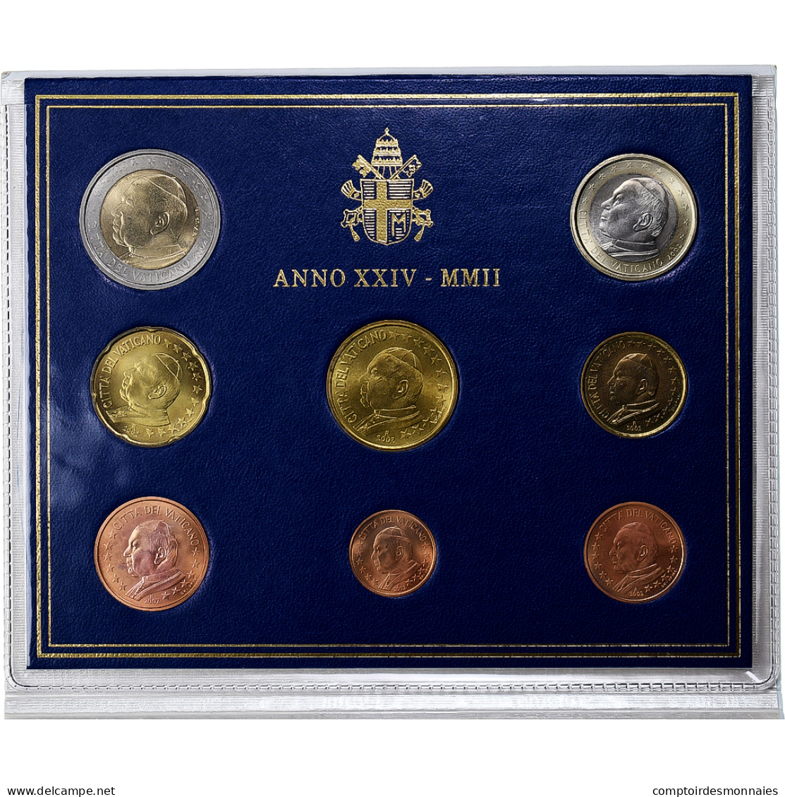 Vatican, Coffret, Jean-Paul II, 2002, Rome, FDC - Vaticaanstad