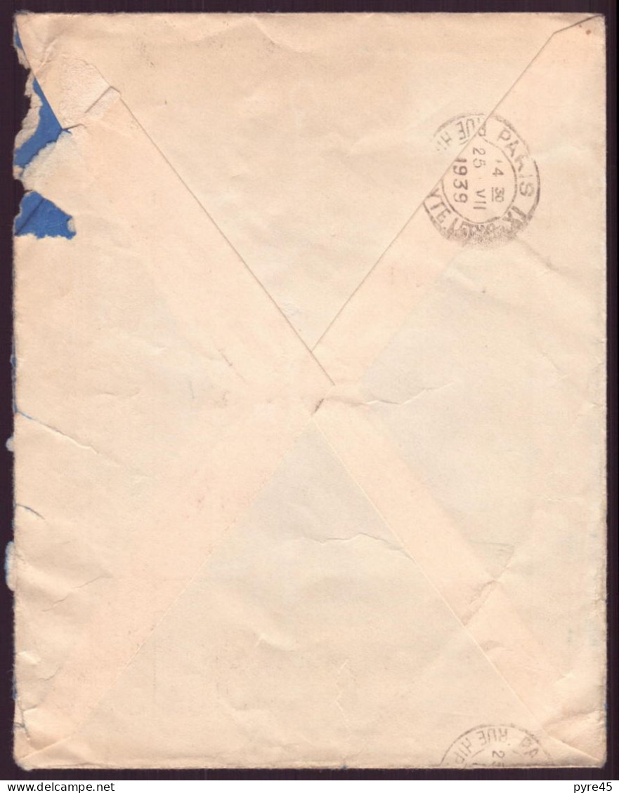 France, Enveloppe à En-tête " Messagerie Des Imprimeries Parisiennes, Paris " Du 25 Juillet 1939 Pour Paris ( Côte 4€ ) - Sonstige & Ohne Zuordnung