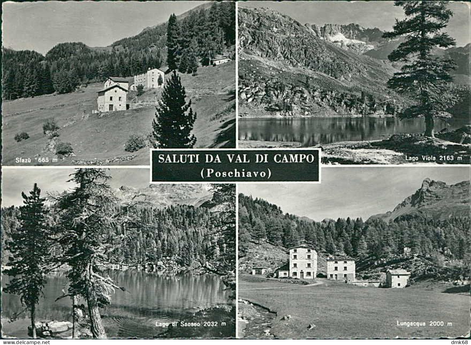 SWITZERLAND - SALUTI DA VAL DI CAMPO ( POSCHIAVO ) - EDIT HUGO KOPP. - MAILED 1965  (17258) - Poschiavo