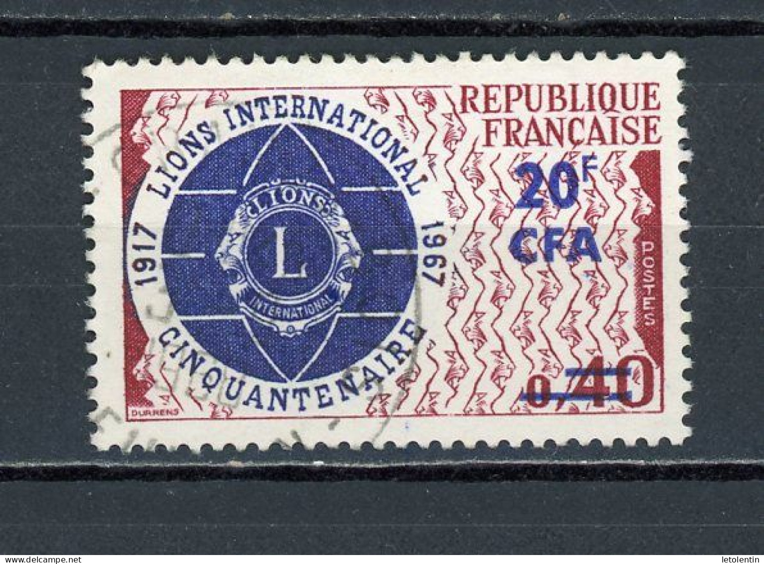 FRANCE SURCHARGÉ CFA - N° Yvert 375 Obli. - Used Stamps