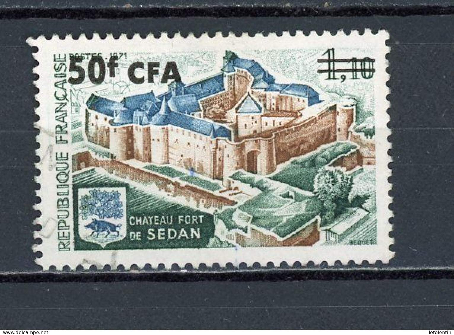 FRANCE SURCHARGÉ CFA -  SEDAN - N° Yvert 406 Obli. - Used Stamps