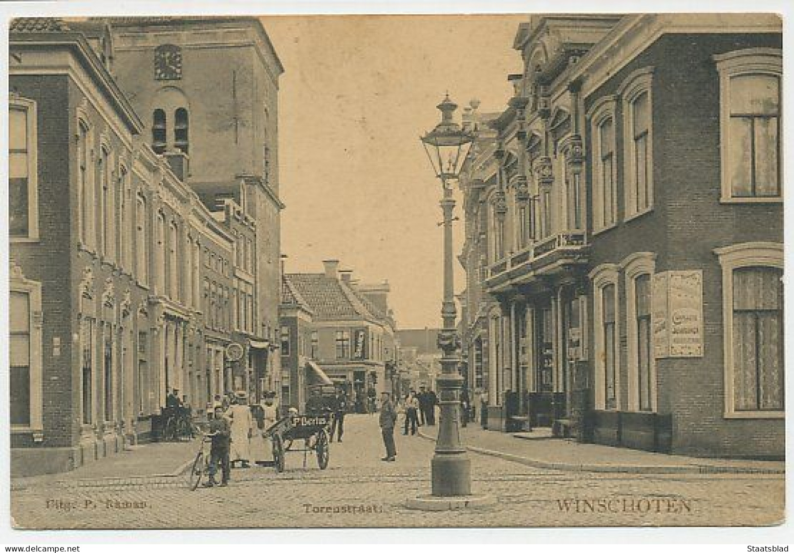 05- Prentbriefkaart Winschoten 1914 - Torenstraat - Winschoten