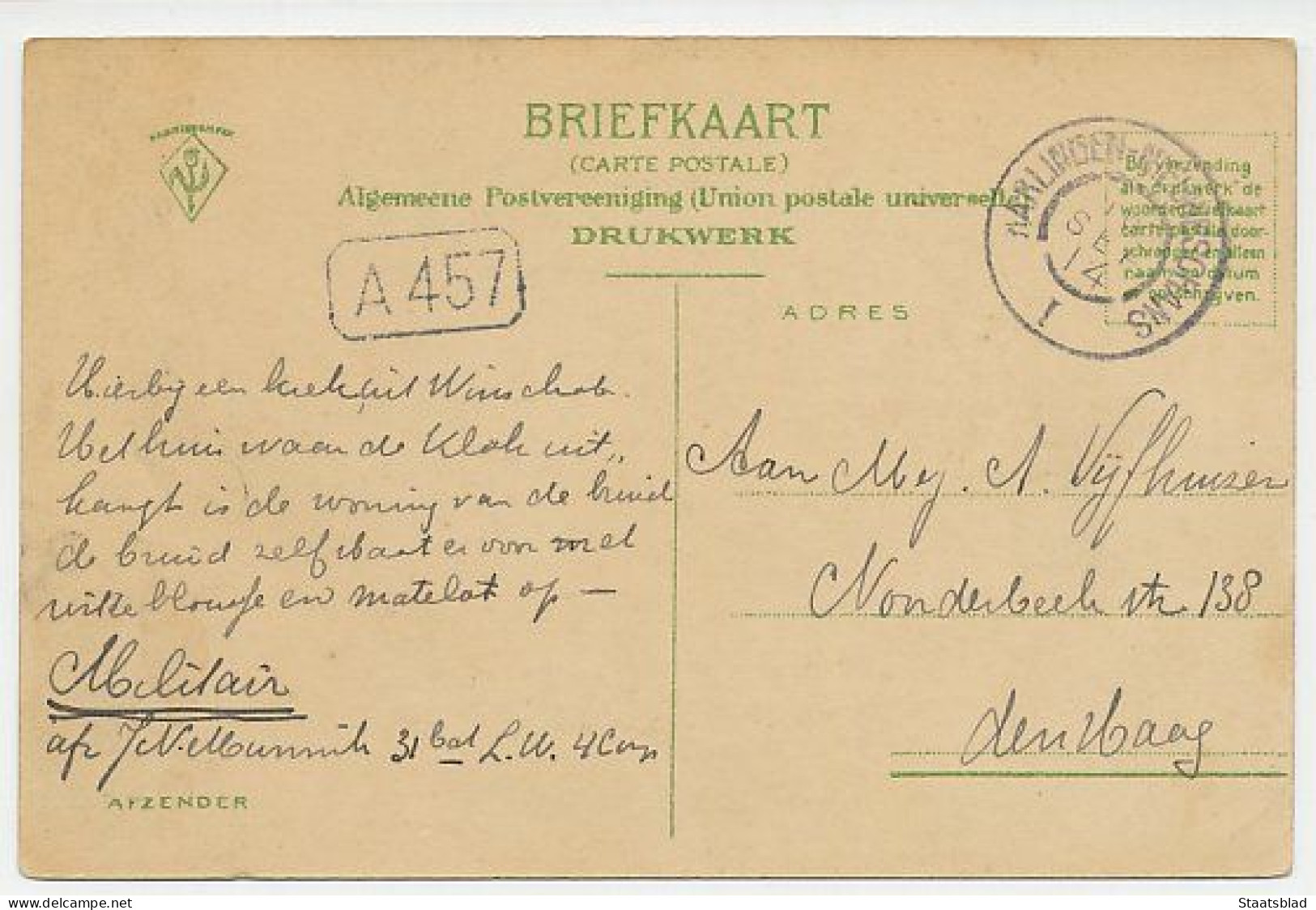 05- Prentbriefkaart Winschoten 1914 - Torenstraat - Winschoten