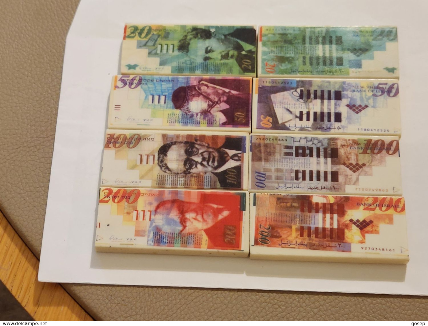 ISRAEL-An Eraser That Erases After Writing In Pencil - The Eraser Has Pictures Of Israeli Banknotes On Both Sides-4note - Israël