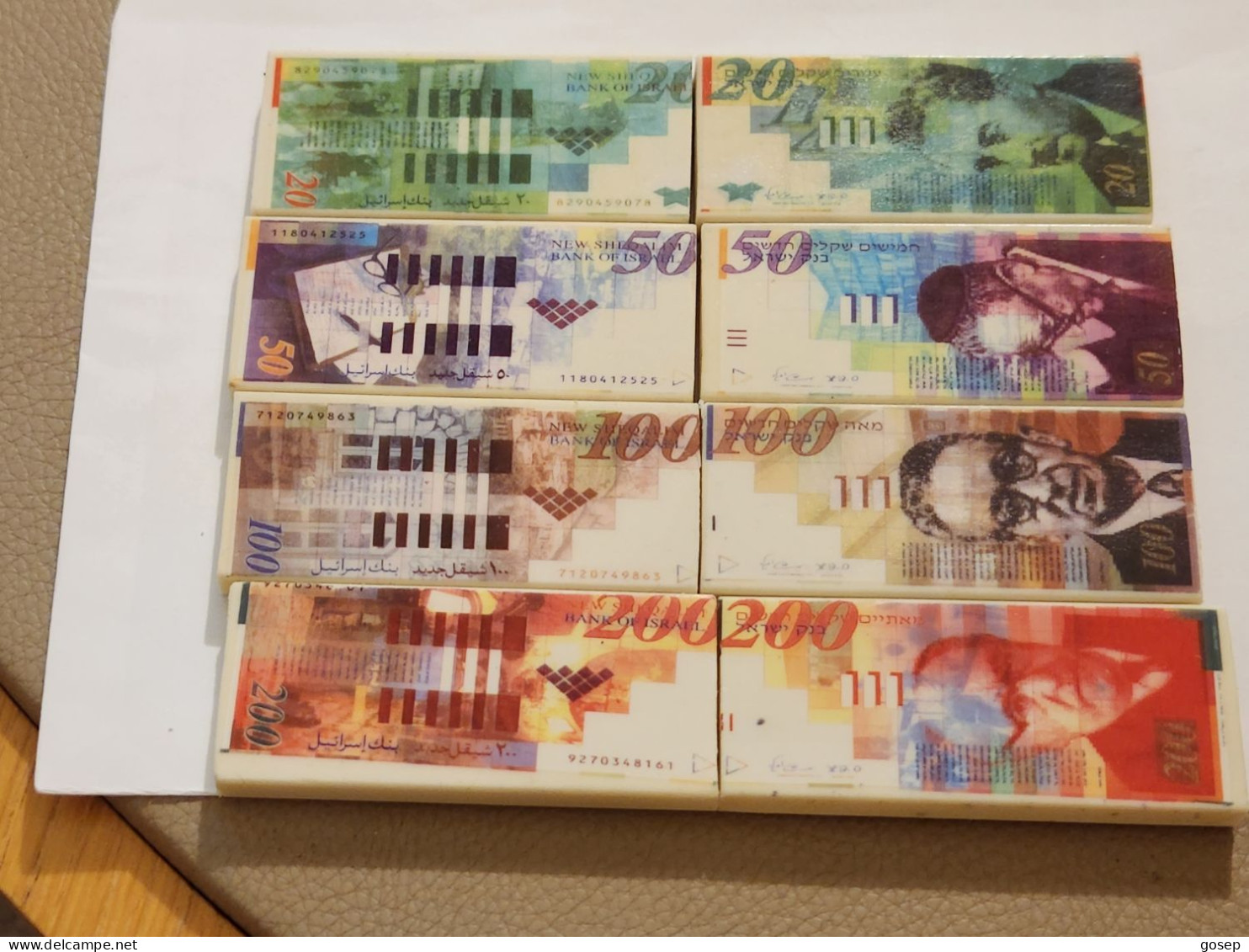 ISRAEL-An Eraser That Erases After Writing In Pencil - The Eraser Has Pictures Of Israeli Banknotes On Both Sides-4note - Israël