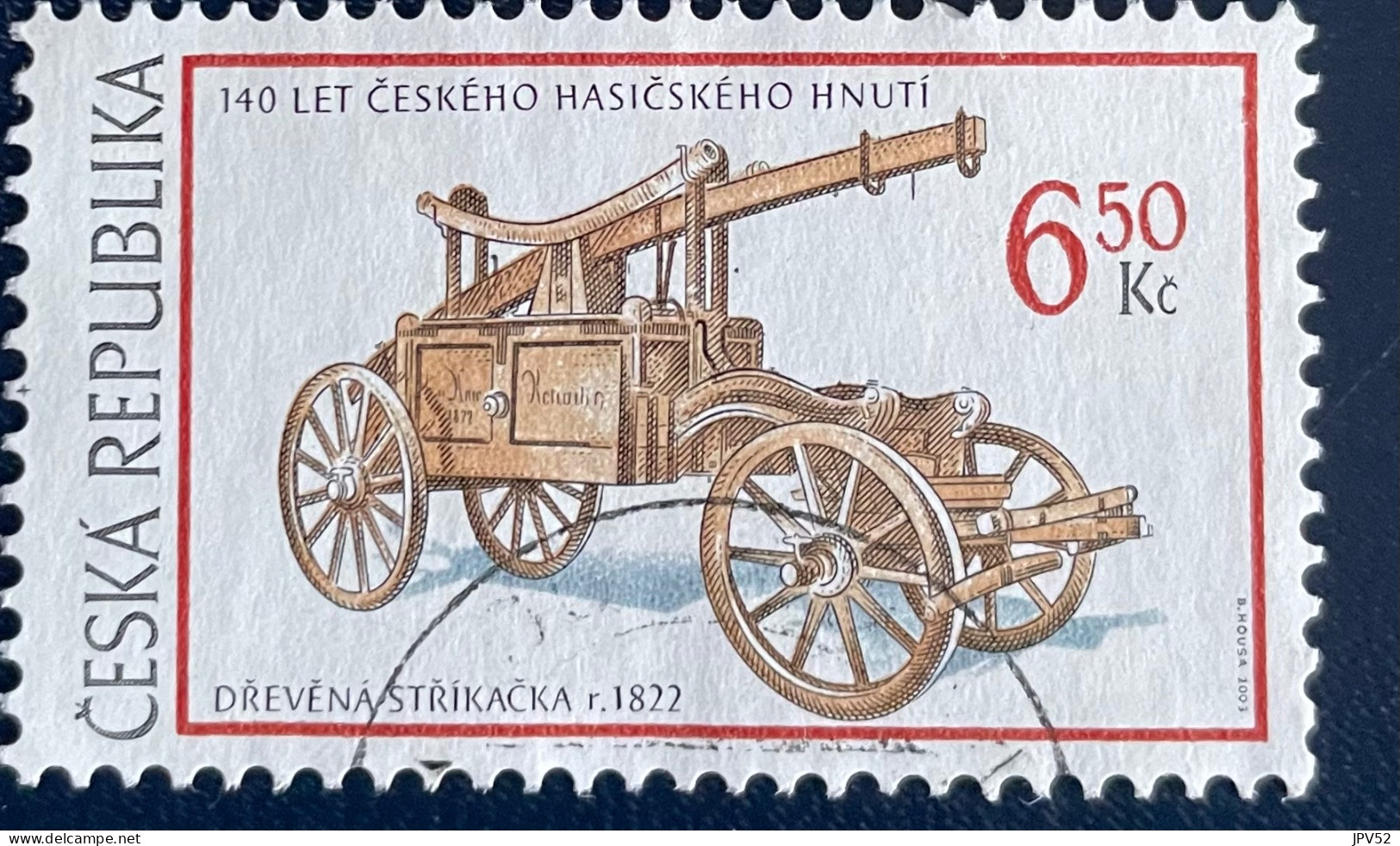 Ceska Republika - Tsjechië - C4/6 - 2003 - (°)used - Michel 371 - Brandweerauto's - Gebraucht