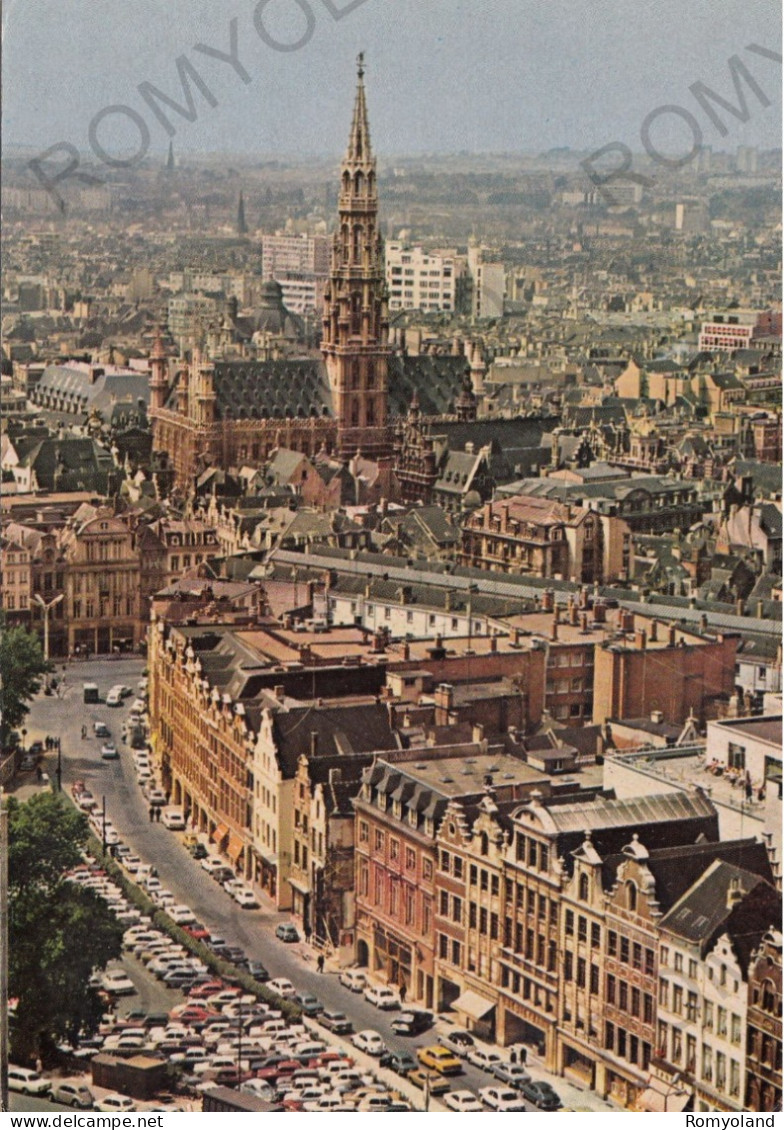 CARTOLINA  BRUXELLES,BELGIO-PANORAMA AVEC HOTEL DE VILLE-NON VIAGGIATA - Bruxelles La Nuit