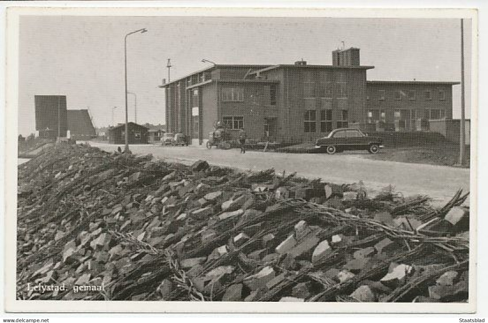 06- Prentbriefkaart Lelystad - Gemaal - Andere & Zonder Classificatie