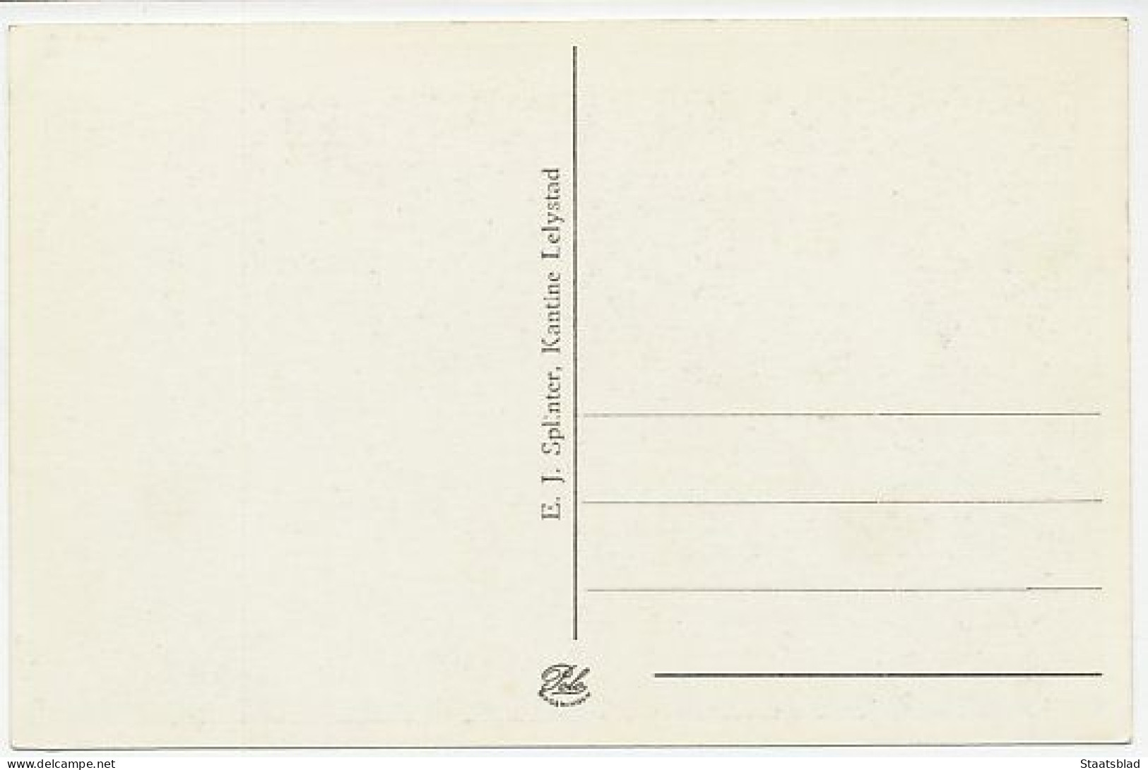 06- Prentbriefkaart Lelystad - Gemaal - Otros & Sin Clasificación