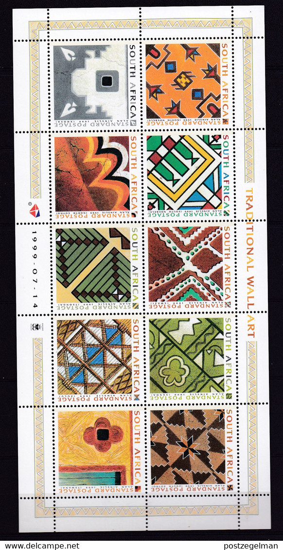 RSA, 1999, MNH Stamp(s) On Full Sheet , Traditional Wall Art, SACCnr(s).  1230, Scannr. F3810 - Ungebraucht