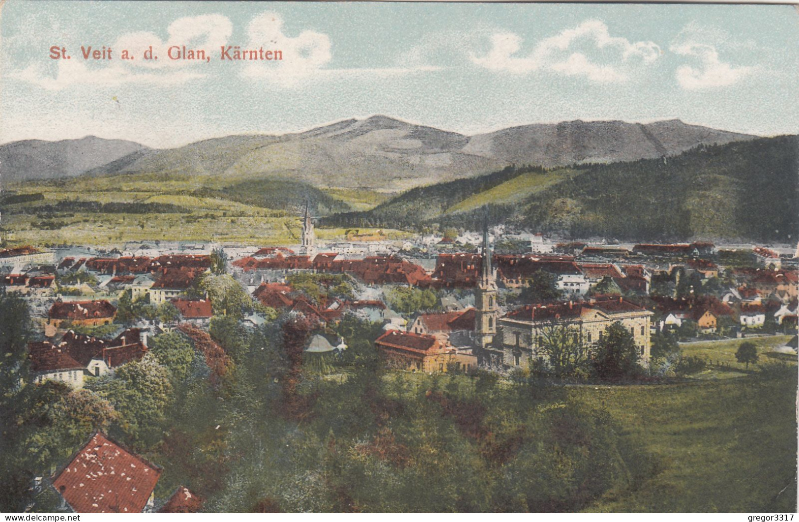 E2862) ST. VEIT A. D. Glan - Kärnten  - Häuser Kirchtürme - Wiesen ALT - St. Veit An Der Glan