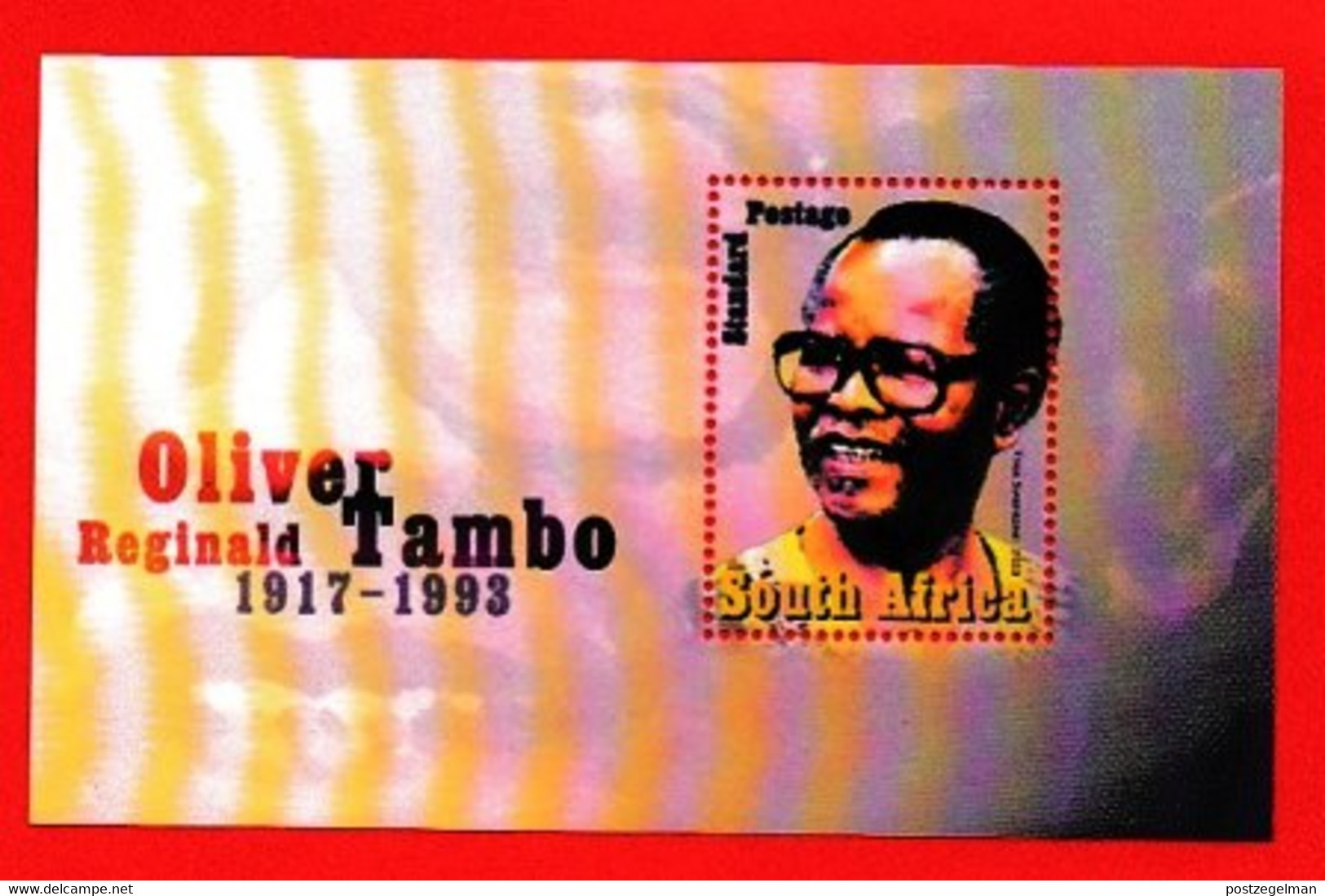 RSA, 2003, MNH Stamp(s) On MS , Oliver Tambo, Michel Nr(s).  Block 96, Scannr. M9009 - Neufs