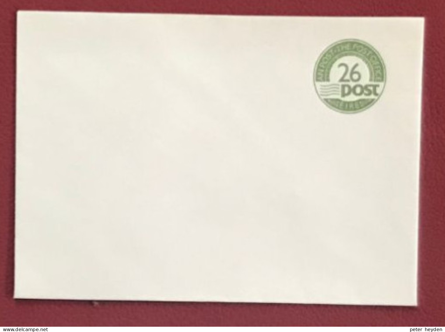 IRELAND 1985 Unused Envelope 26p ~ MacDonnell Whyte PSE17 - Ganzsachen